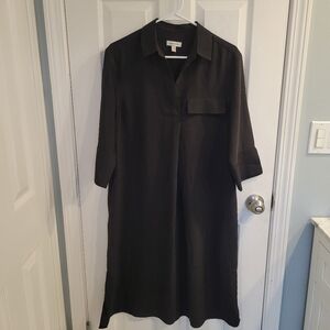 Nordstrom oversized t-shirt dress black, size S